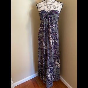 NWT Rob y Rox Strapless Maxi Dress